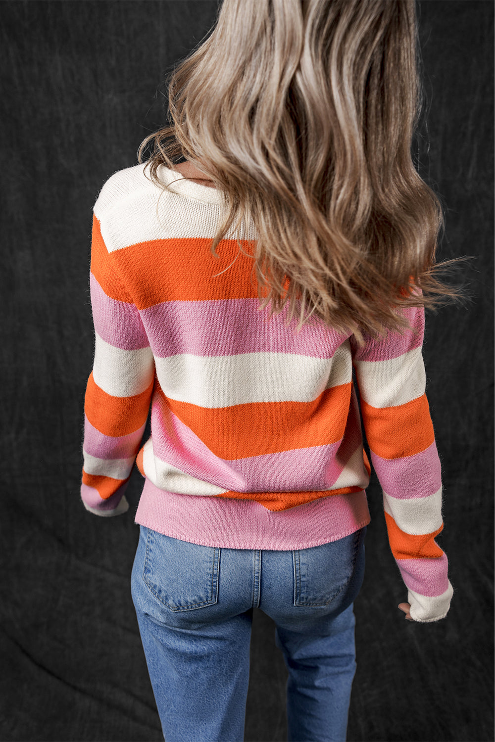 Laylani Stripe Casual Sweater for Everyday Comfort