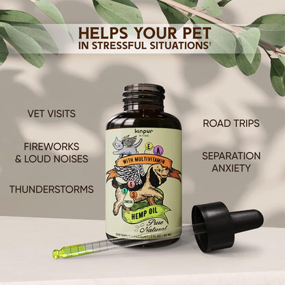 Hemp Oil for Dogs and Cats   Calming Pet Hemp Oil Drops