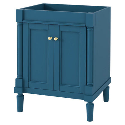 24 Bathroom Large Storage Rack Without Sink in Blue