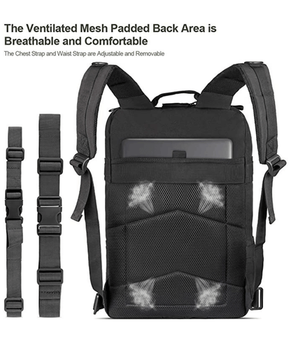 Tactical 25L Molle Backpack for Outdoors and Travel