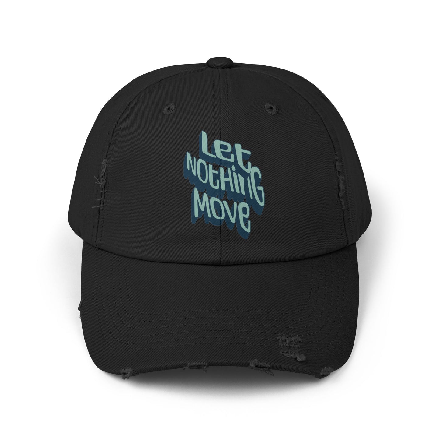 Korea - Let nothing move Unisex Distressed Cap - StyleMZ - Stylemz