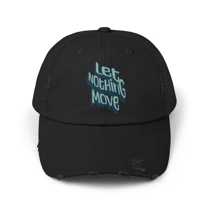 Korea -  Let nothing move Unisex Distressed Cap  - StyleMZ