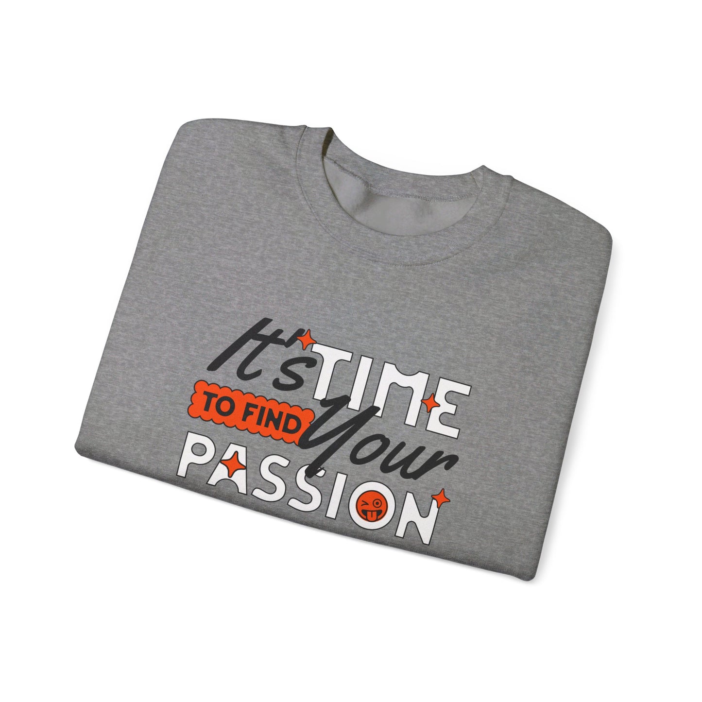 Korea -  It's time find your passion Unisex Heavy Blend™ Crewneck Sweatshirt  - StyleMZ