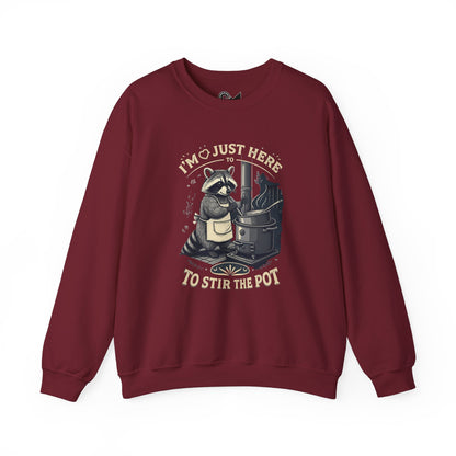 I am just here Unisex Heavy Blend™ Crewneck Sweatshirt - StyleMZ