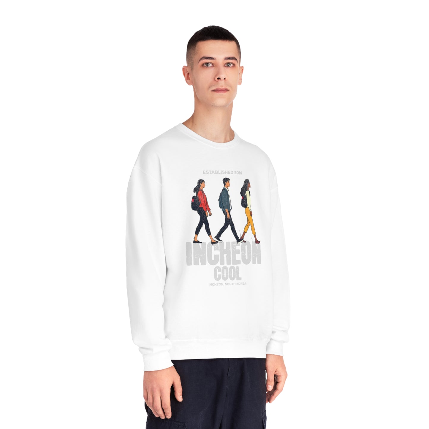 Korea -  Incheon Cool Unisex NuBlend® Crewneck Sweatshirt  - StyleMZ