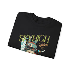 StyleMZ -  Sky high cafe Unisex Heavy Blend™ Crewneck Sweatshirt  - StyleMZ