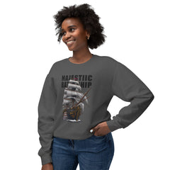 Battleship Unisex Lightweight Crewneck Sweatshirt  - Korea  - StyleMZ