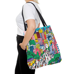 Korea -  Seoul's hill neighborhoods Tote Bag (AOP)  - StyleMZ