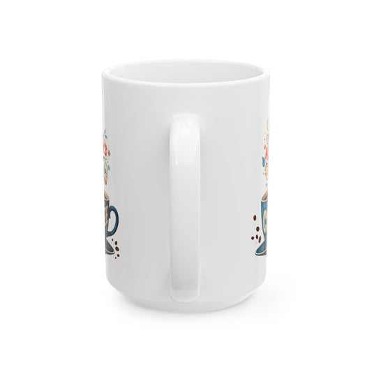 Corea - Siempre hay tiempo para tomar un café Taza de cerámica (11oz, 15oz) - StyleMZ 