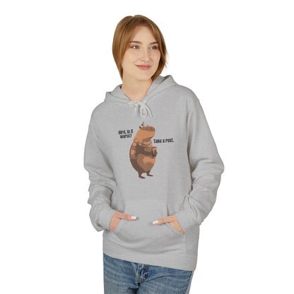 Take a rest, bird Unisex Midweight Softstyle Fleece Hoodie  - Korea  - StyleMZ