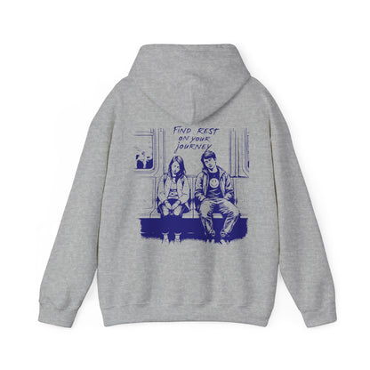 Find Rest on the Journey Unisex Heavy Blend™ Hooded Sweatshirt - StyleMZ