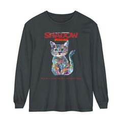 Korea -  Shadow Striker Unisex Garment-dyed Long Sleeve T-Shirt  - StyleMZ