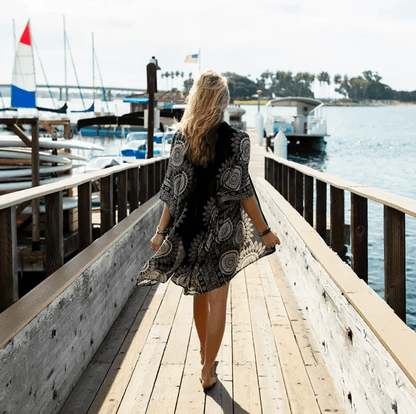 Bondi Mandala Kimono for Beach and Night Out Style