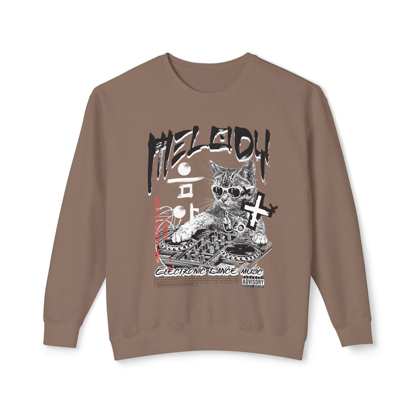 Melody Unisex Lightweight Crewneck Sweatshirt - StyleMZ