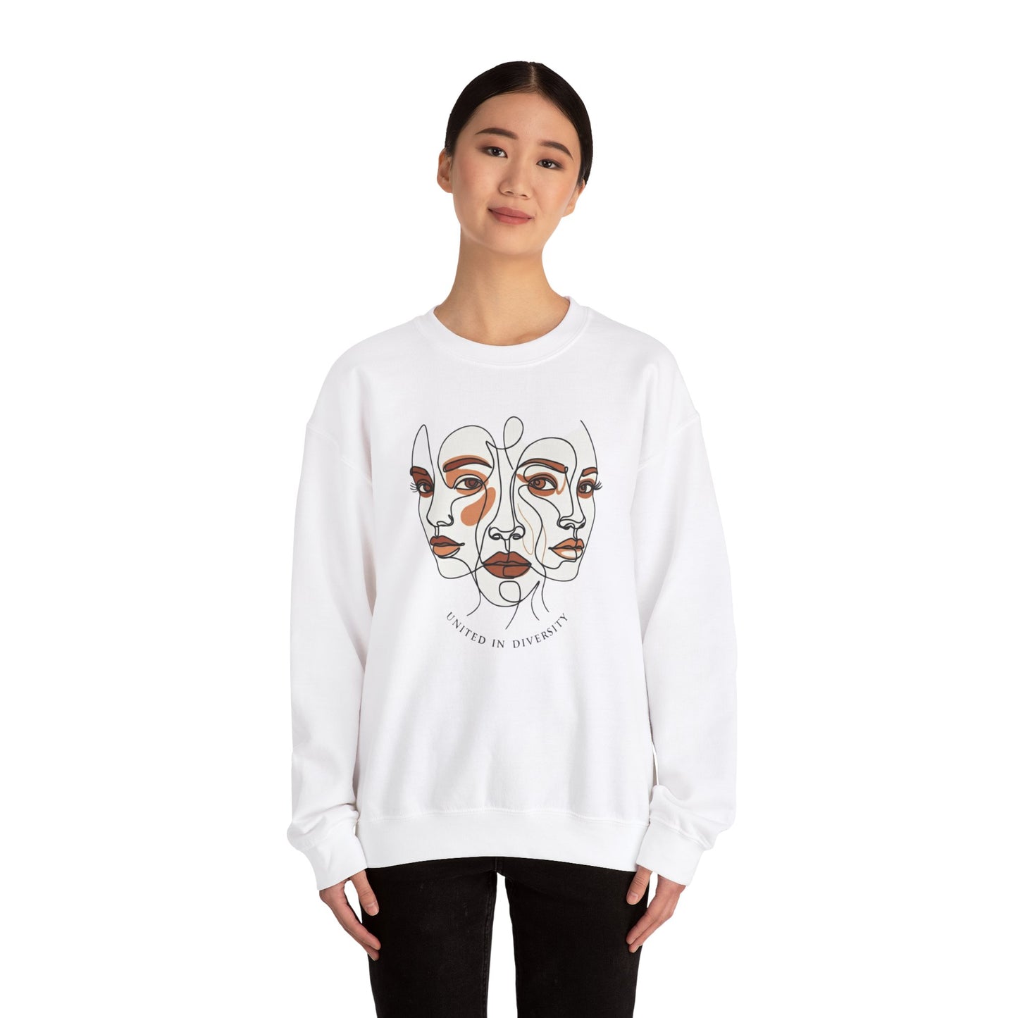 United in Diversity Unisex Heavy Blend™ Crewneck Sweatshirt - StyleMZ