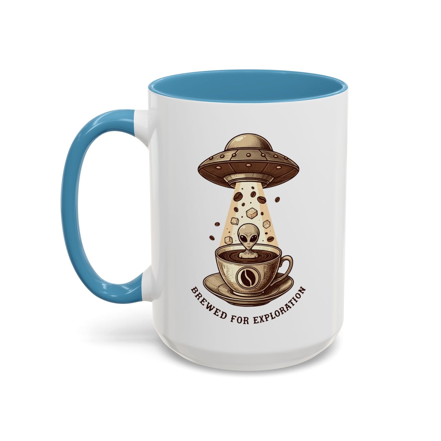 Brewed for exploration Accent Coffee Mug (11, 15oz) - StyleMZ - Stylemz