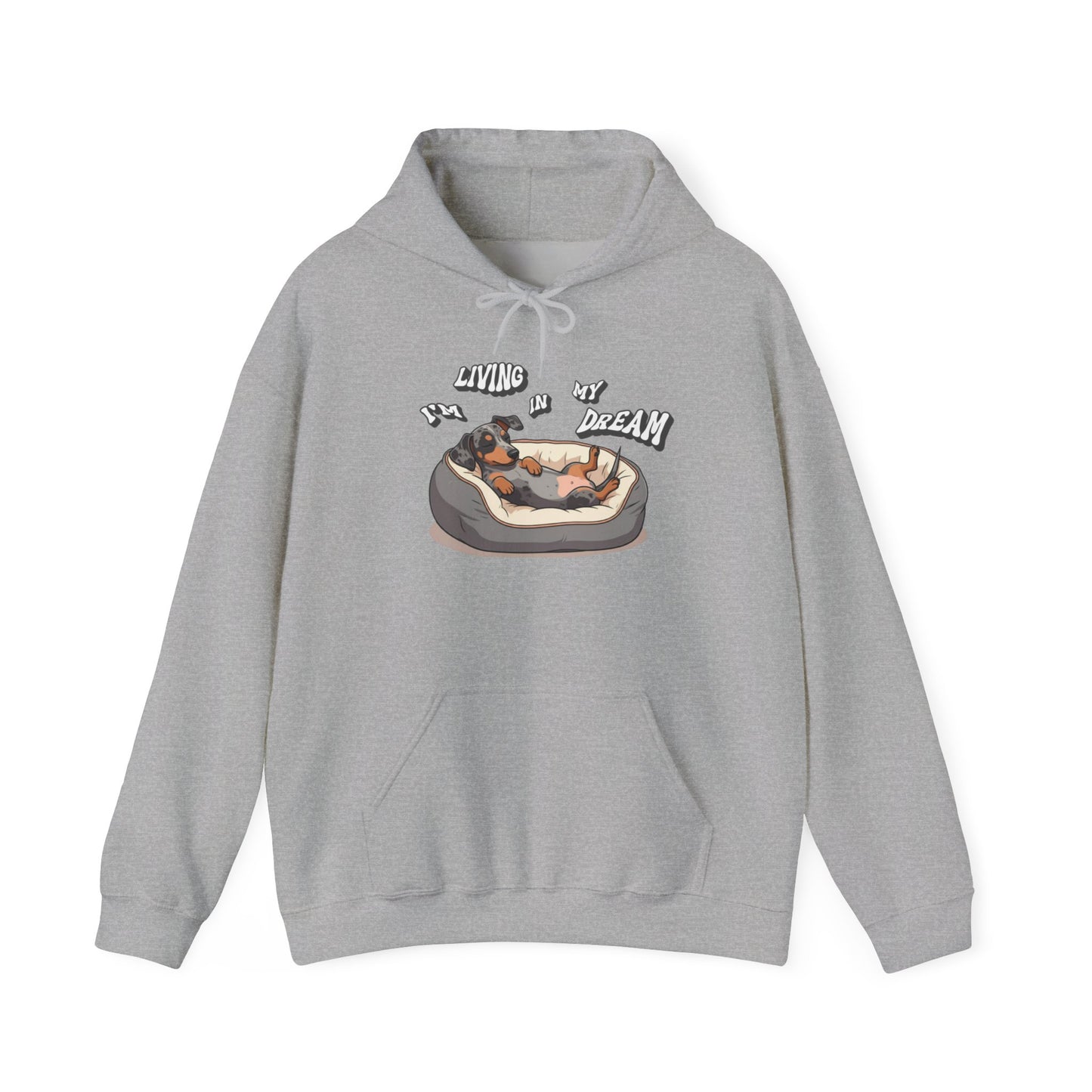 StyleMZ -  Living in my dream Unisex Heavy Blend™ Hooded Sweatshirt  - StyleMZ