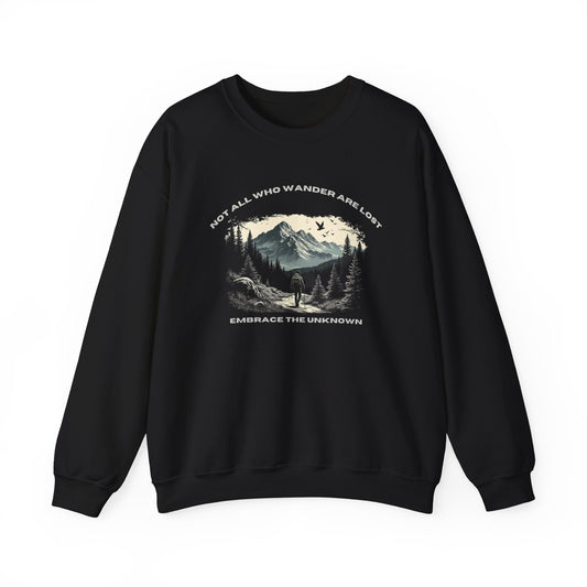 Not All Who Wander Are Lost Unisex Heavy Blend™ Crewneck Sweatshirt - StyleMZ