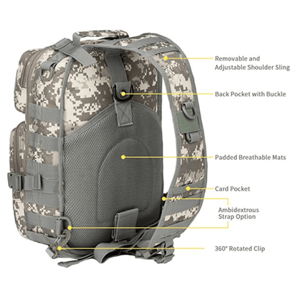 Tactical Medium Sling Range Bag - Stylemz