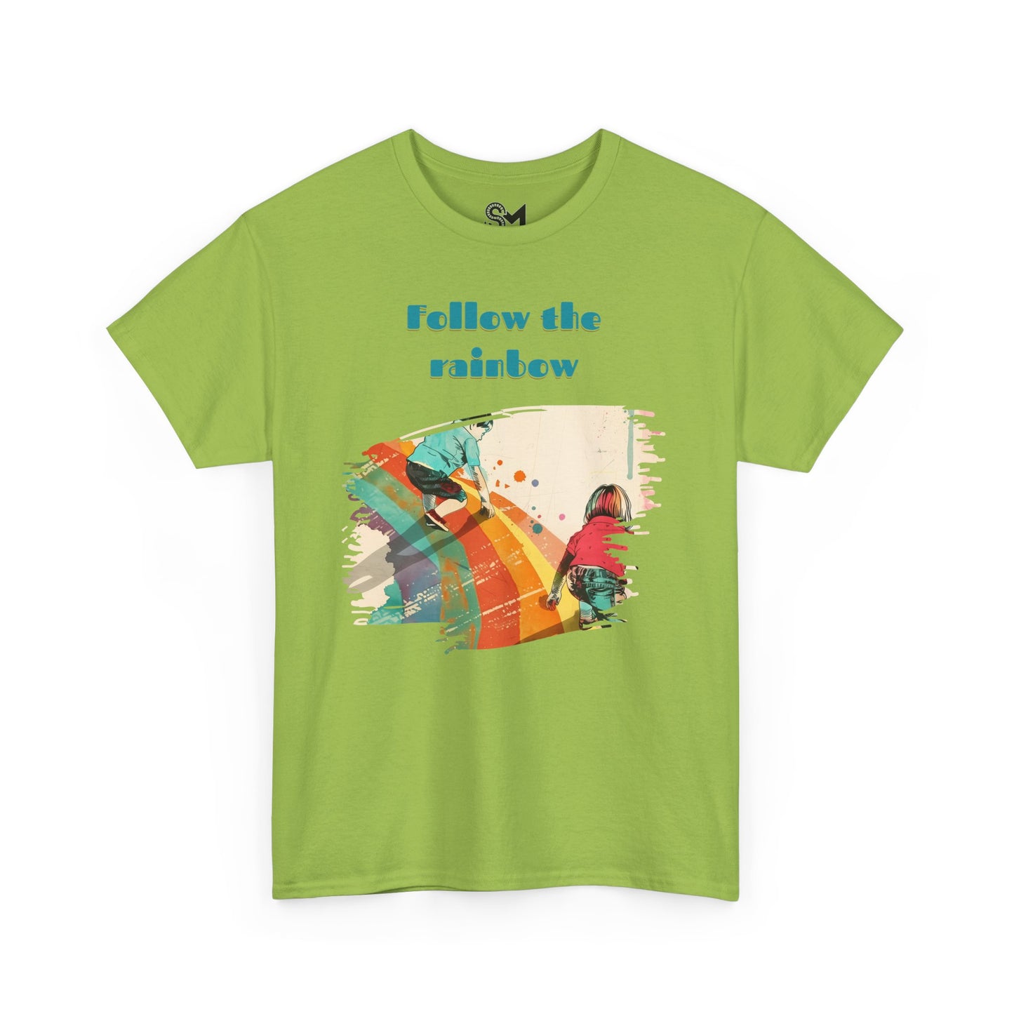 Follow the rainbow Unisex Heavy Cotton Tee - StyleMZ