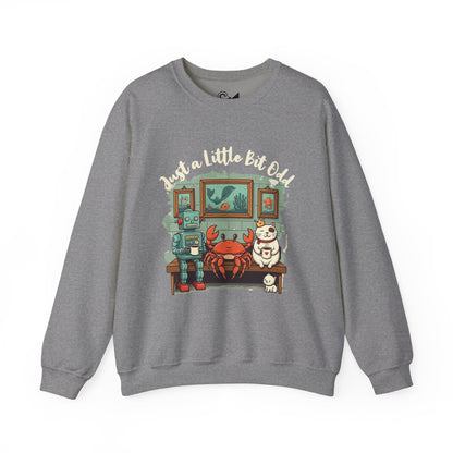 Just a little bit odd Unisex Heavy Blend™ Crewneck Sweatshirt - StyleMZ