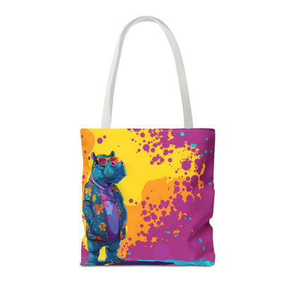 Stylish Hippo Tote Bag (AOP) - StyleMZ