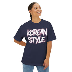 Korea -  Korean style Unisex Oversized Boxy Tee  - StyleMZ