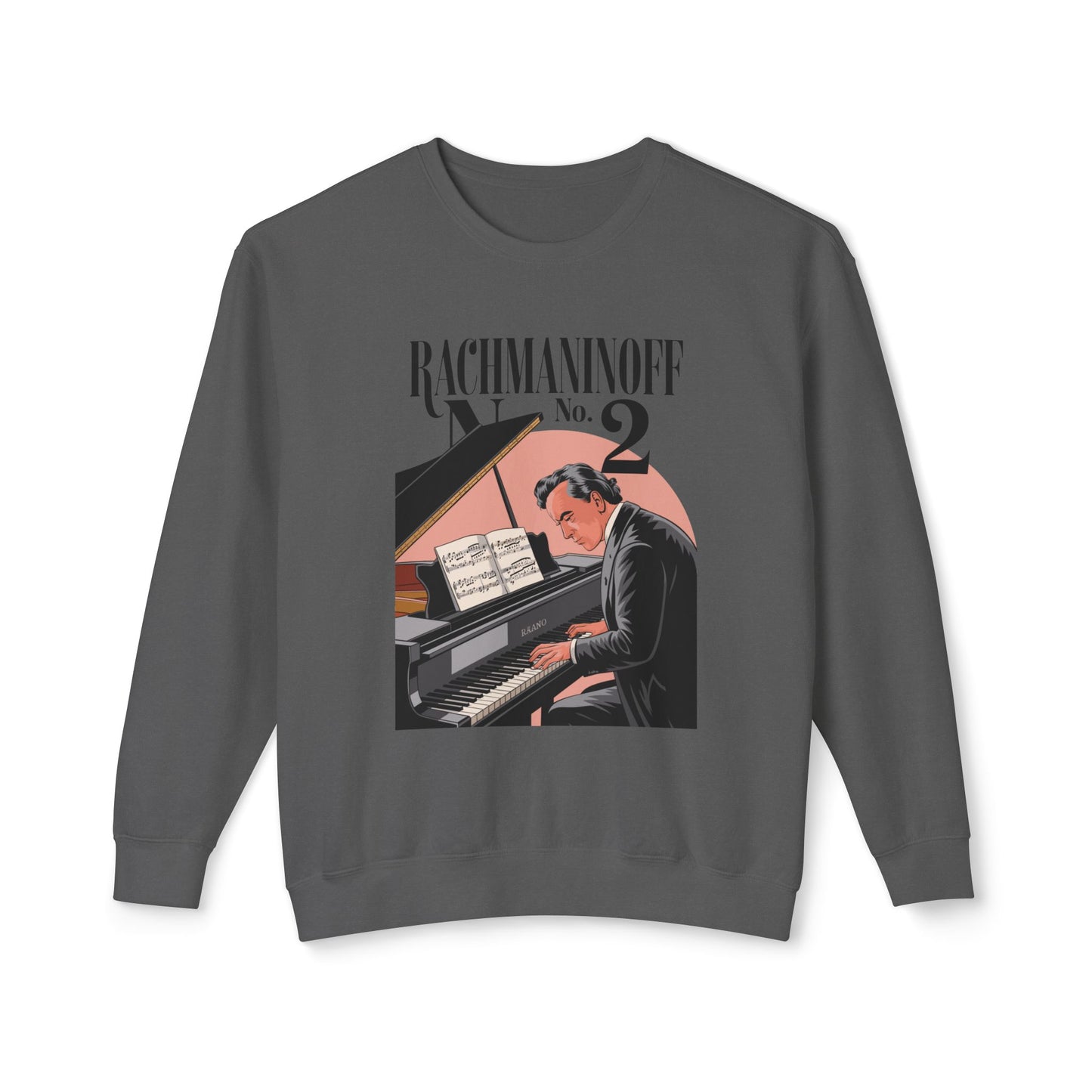 Korea -  Rachmaninoff No. 2 Unisex Lightweight Crewneck Sweatshirt  - StyleMZ