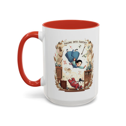 Falling into fantasy Accent Coffee Mug (11, 15oz) - StyleMZ