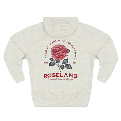 Roseland Three-Panel Fleece Hoodie - StyleMZ - Stylemz