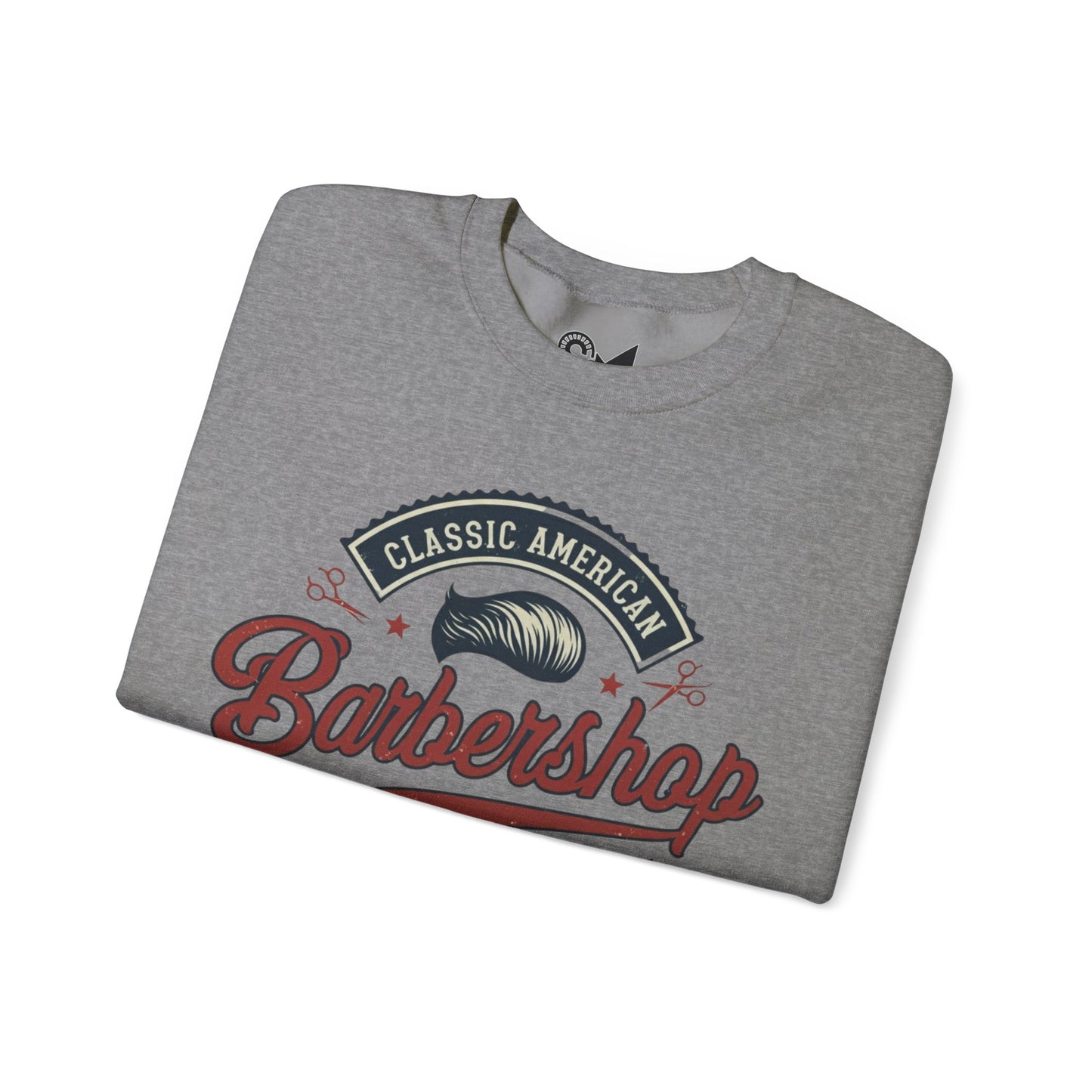 Classic American barbershop Unisex Heavy Blend™ Crewneck Sweatshirt - StyleMZ