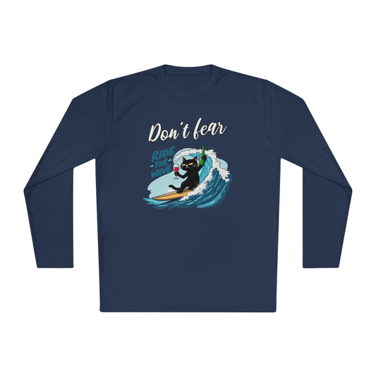 Korea - Don't fear, ride the wave Unisex Lightweight Long Sleeve Tee - StyleMZ - Stylemz