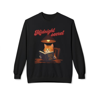 Korea -  Midnight secret Unisex Midweight Softstyle Fleece Crewneck Sweatshirt  - StyleMZ