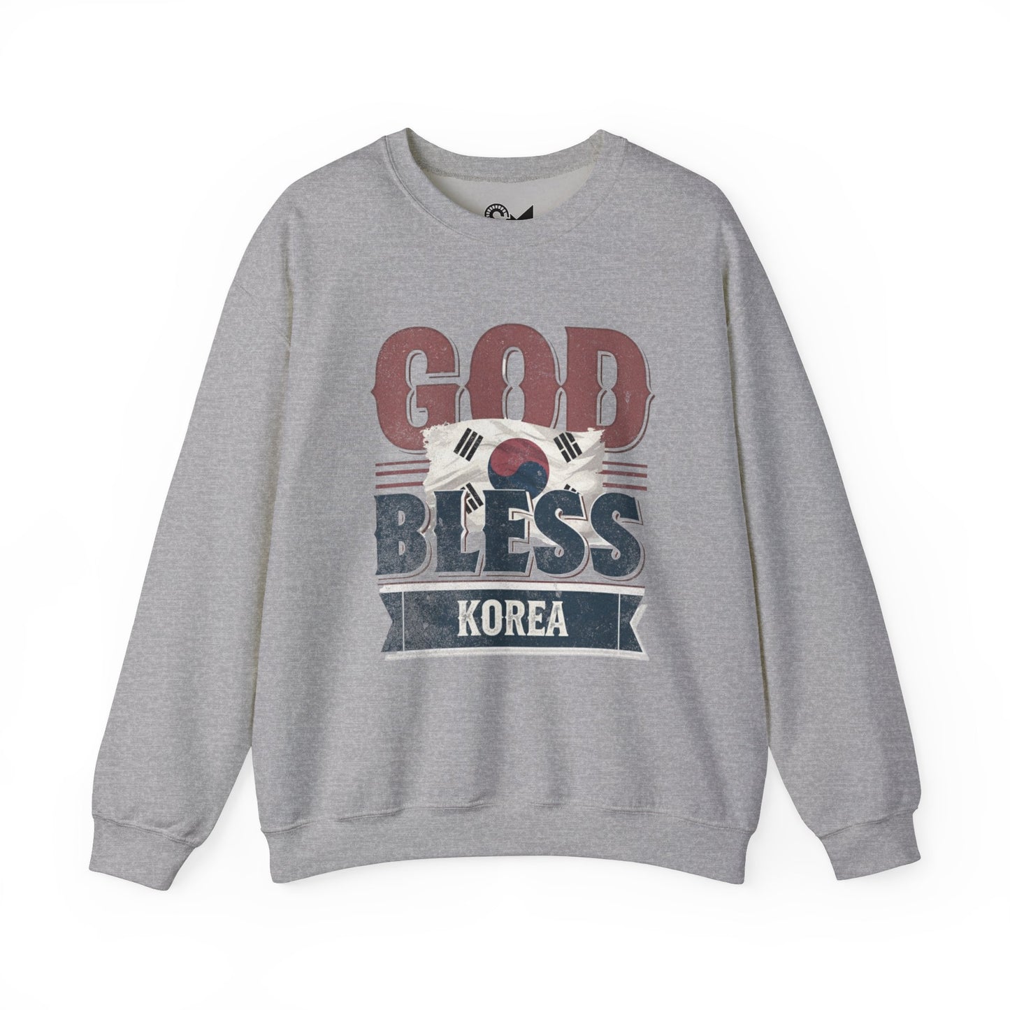 God bless Korea Unisex Heavy Blend™ Crewneck Sweatshirt - StyleMZ