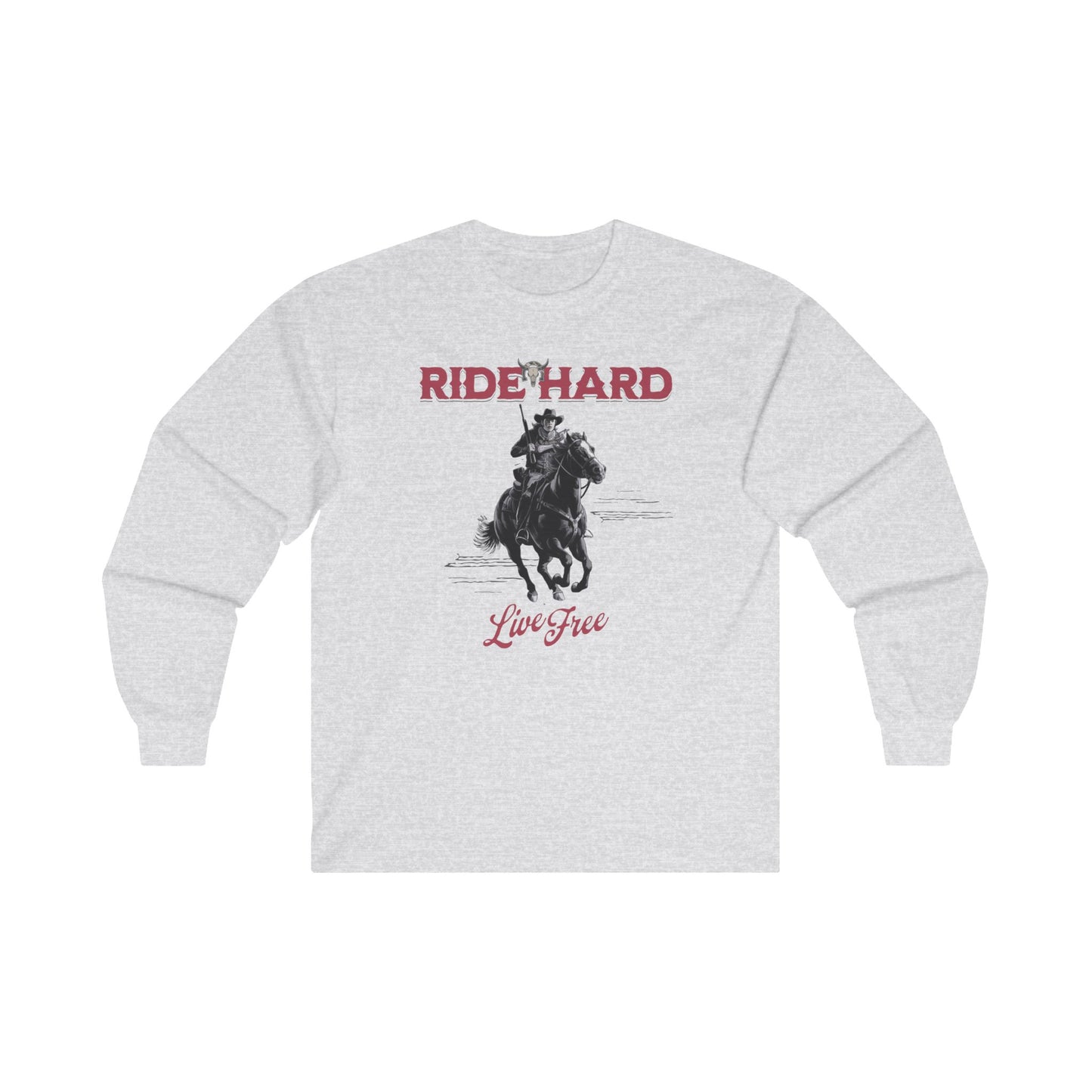 Ride hard Unisex Ultra Cotton Long Sleeve Tee - StyleMZ