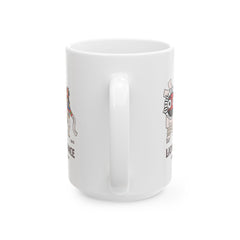 Taza de cerámica con la danza del león de Corea (11 oz, 15 oz) - StyleMZ 