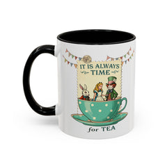 Korea -  It is always time for tea Accent Coffee Mug (11, 15oz)  - StyleMZ