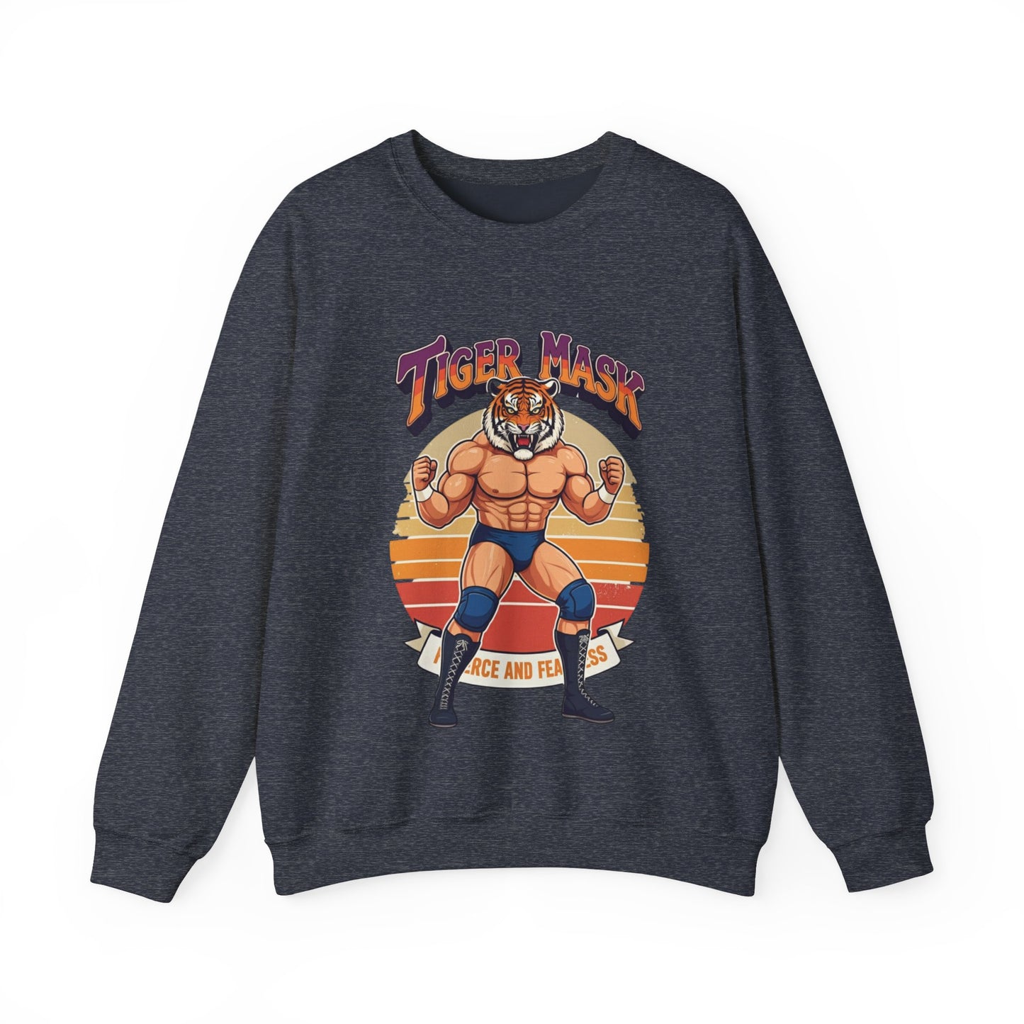 Tiger Mask Unisex Heavy Blend™ Crewneck Sweatshirt - StyleMZ