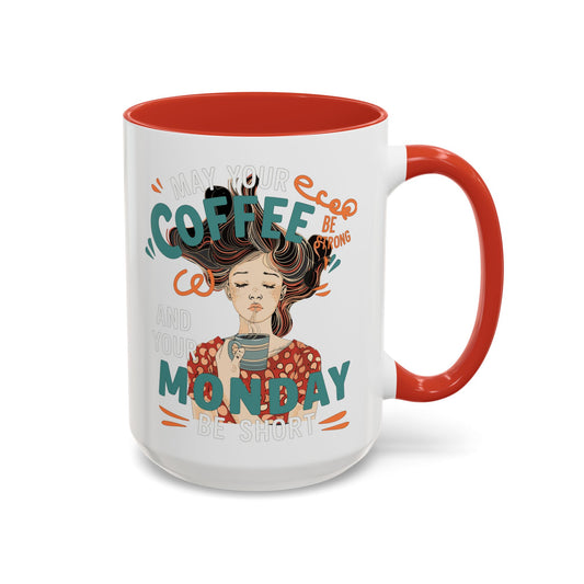 Korea -  Strong Coffee Accent Coffee Mug (11, 15oz)  - StyleMZ