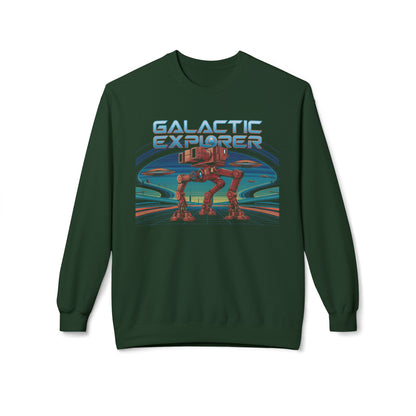 Galactic explorer Unisex Midweight Softstyle Fleece Crewneck Sweatshirt - StyleMZ