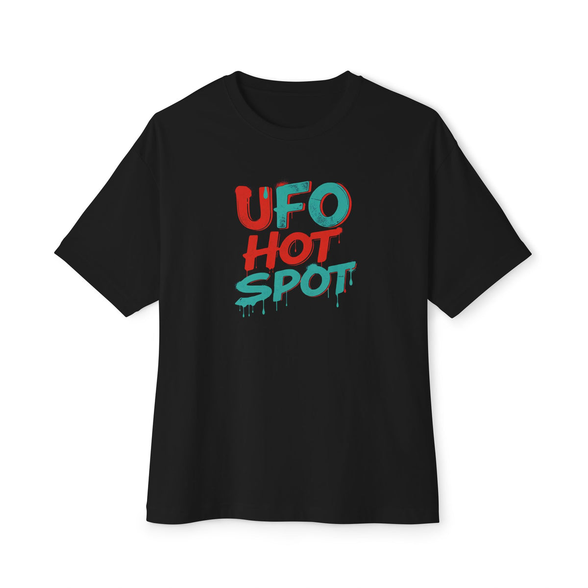 Korea -  UFO hot spot Unisex Oversized Boxy Tee  - StyleMZ