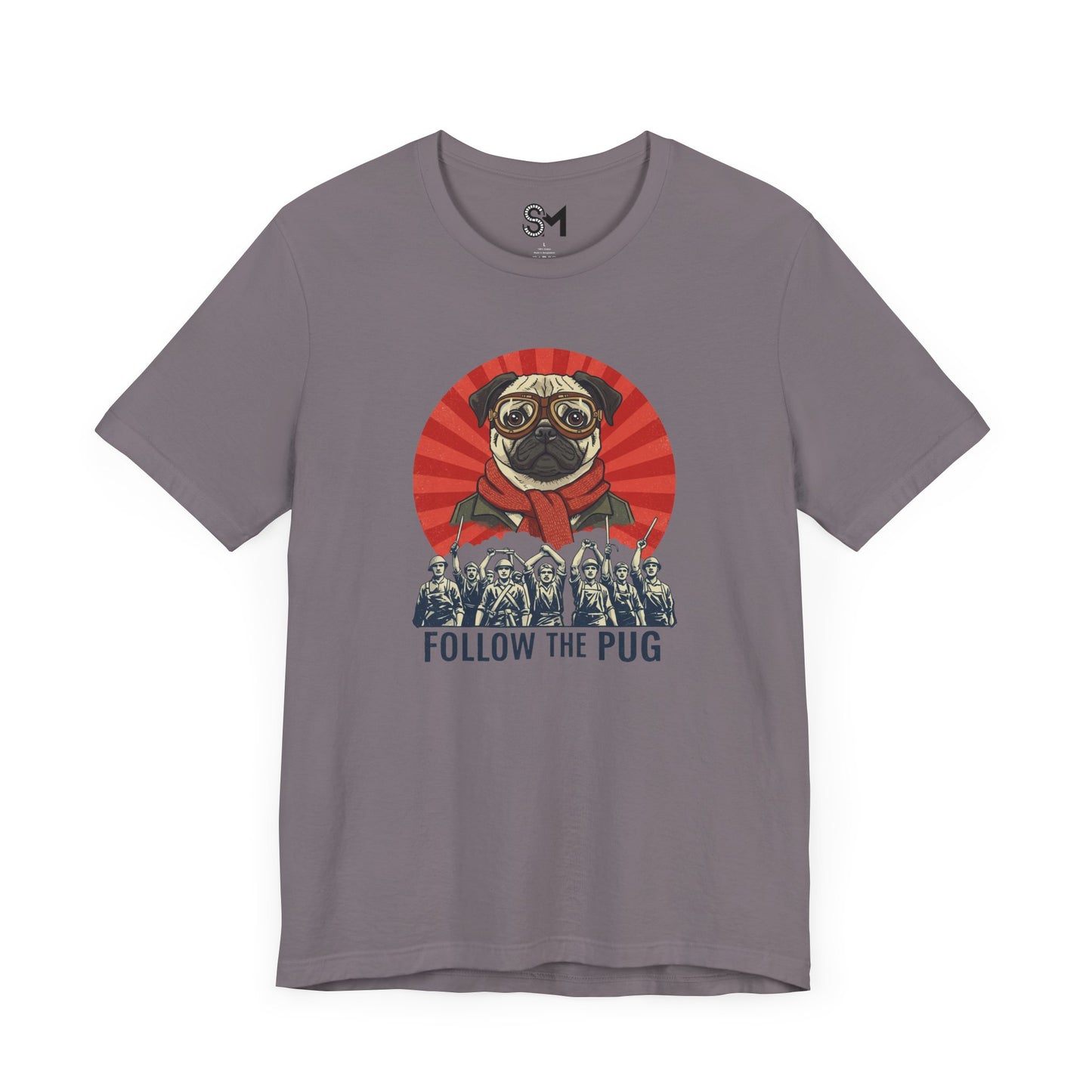 Follow the pug Unisex Jersey Short Sleeve Tee