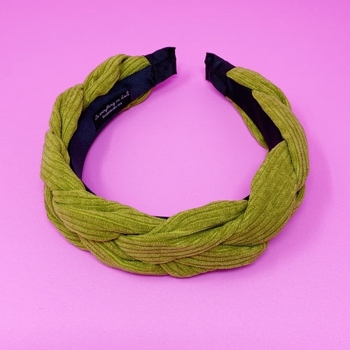 Braided Corduroy Headband for Comfortable All-Day Wear