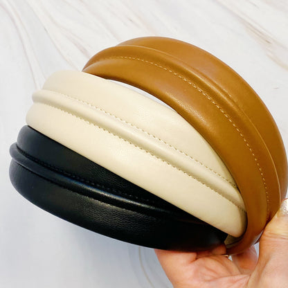 Classy Vegan Leather Headband for Stylish Comfort