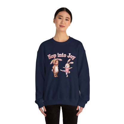 Hop Into Joy Unisex Heavy Blend™ Crewneck Sweatshirt - StyleMZ