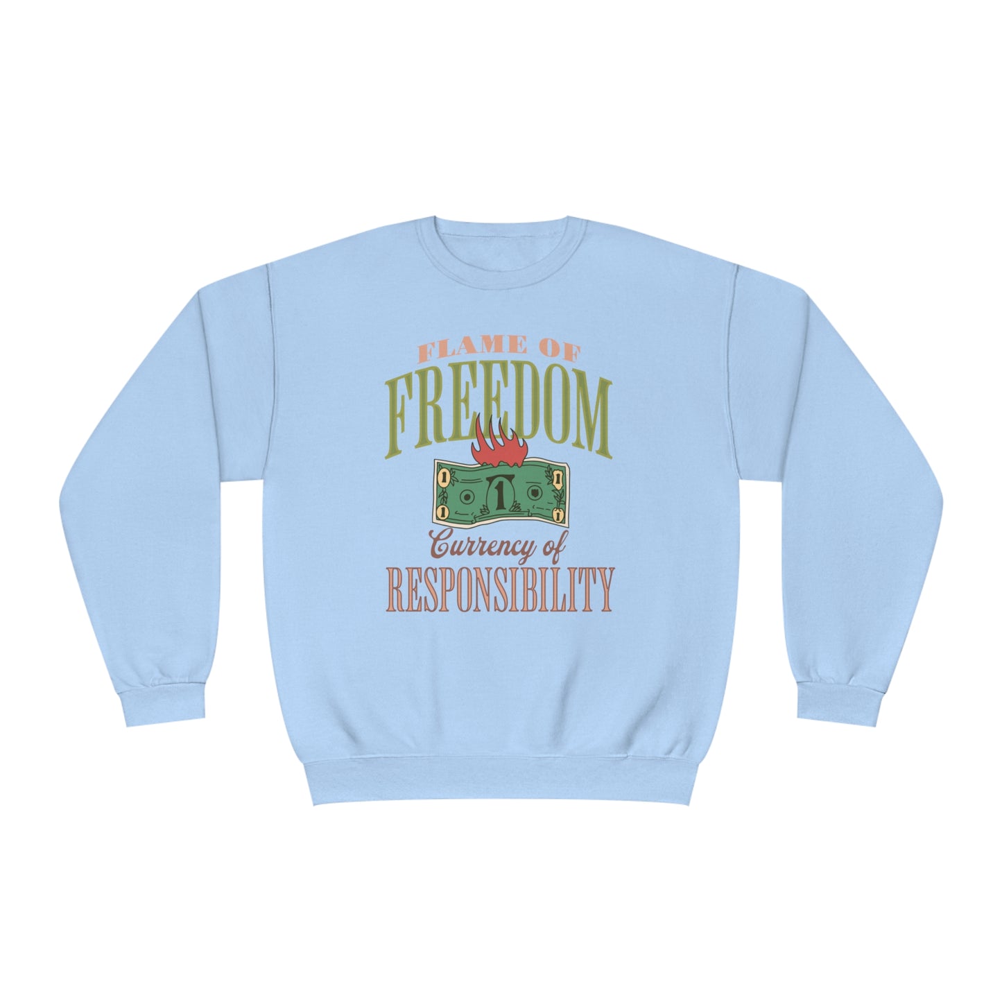 Korea -  Currency of freedom Unisex NuBlend® Crewneck Sweatshirt  - StyleMZ