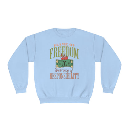 Korea - Currency of freedom Unisex NuBlend® Crewneck Sweatshirt - StyleMZ - Stylemz