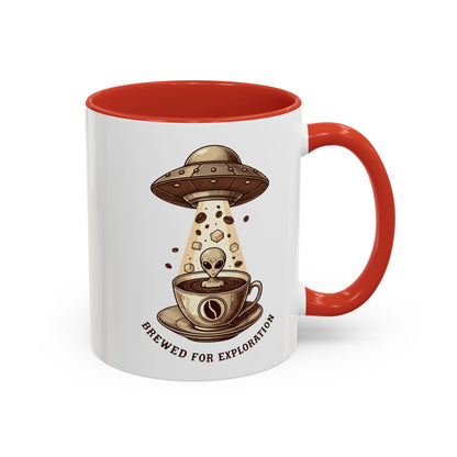 Brewed for exploration Accent Coffee Mug (11, 15oz) - StyleMZ