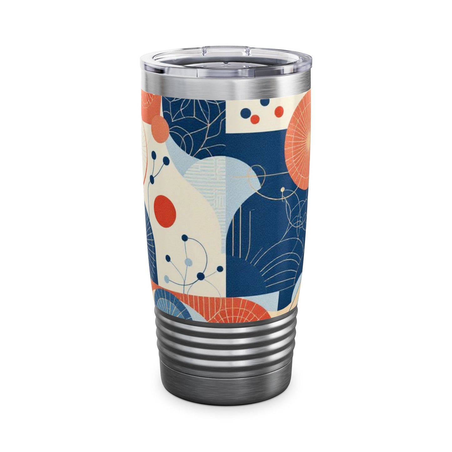 Contemporary Korean Geometric Motifs Ringneck Tumbler, 20oz - StyleMZ