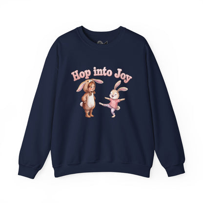 Hop Into Joy Unisex Heavy Blend™ Crewneck Sweatshirt - StyleMZ